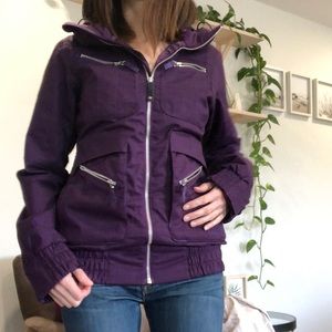BURTON Snowboard Jacket Winter Coat Size Small Purple